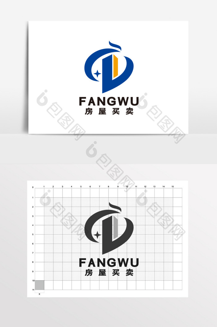 房屋买卖中介物业凤凰LOGO标志VI