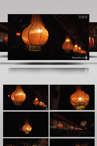 桂林唯美温厚烛火古建筑灯笼风情图片