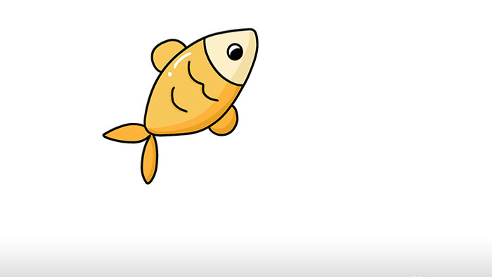 扁平简约画风食品生鲜类鱼mg动画
