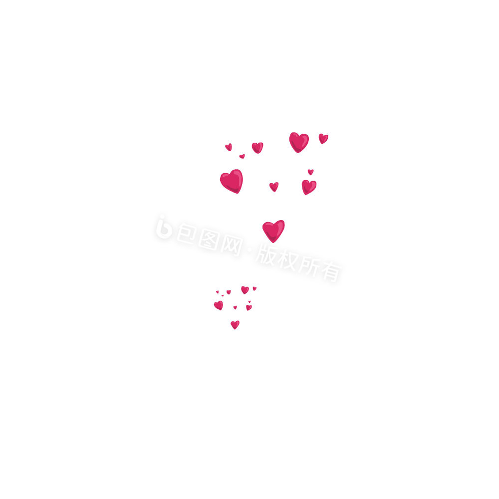 爱心喜欢上升gif动图下载-包图网