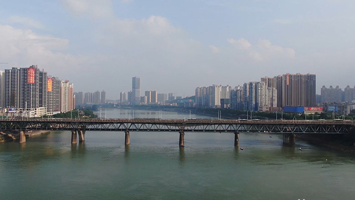 城市桥梁湖南衡阳湘江公铁大桥