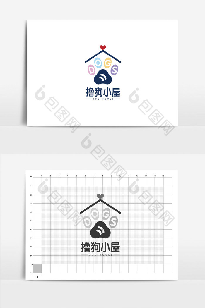 彩色宠物店logo图片图片