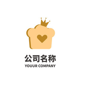 餐饮行业可爱面包烘焙logo