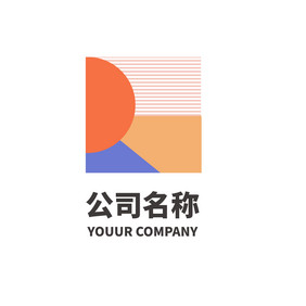 几何拼接线面结合通用型logo