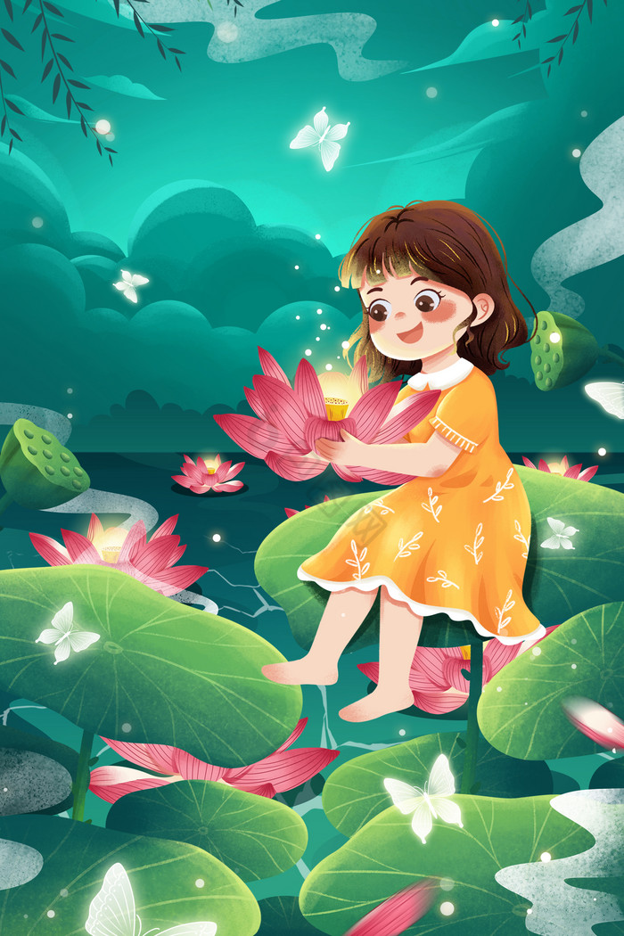 仲夏荷塘图片-仲夏荷塘素材免费下载-包图网
