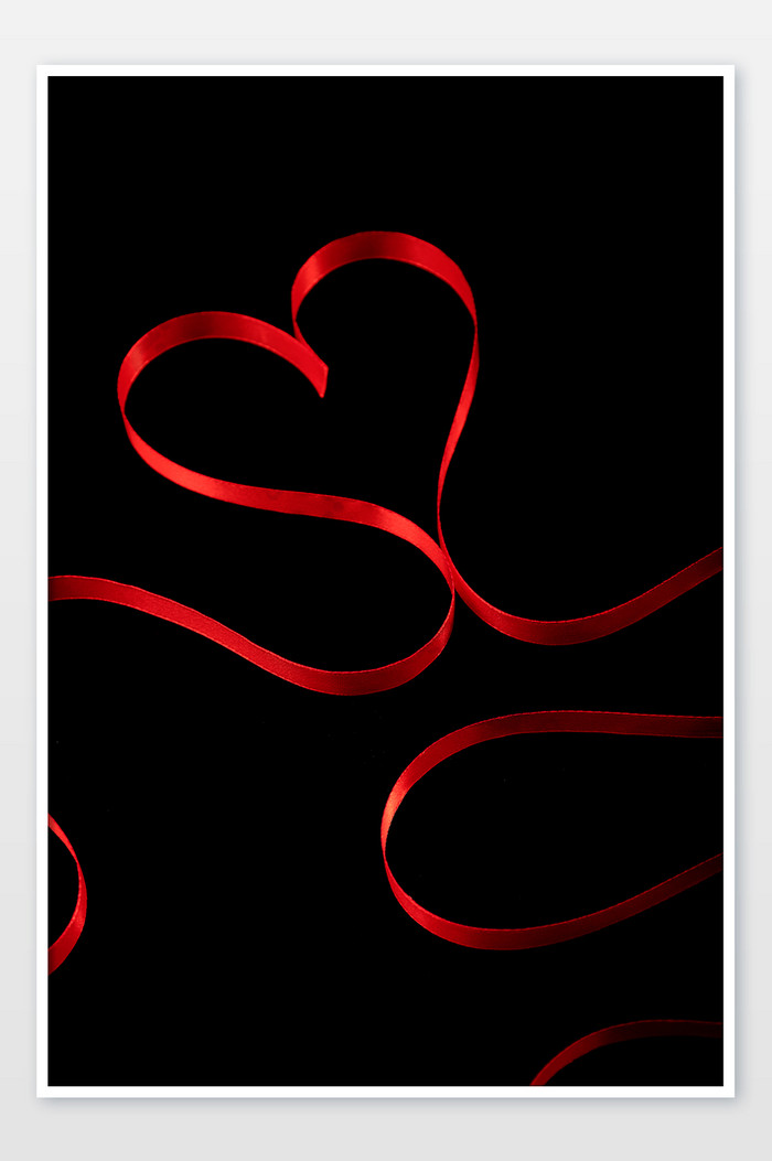 红色丝带情人节素材公益素材图片图片