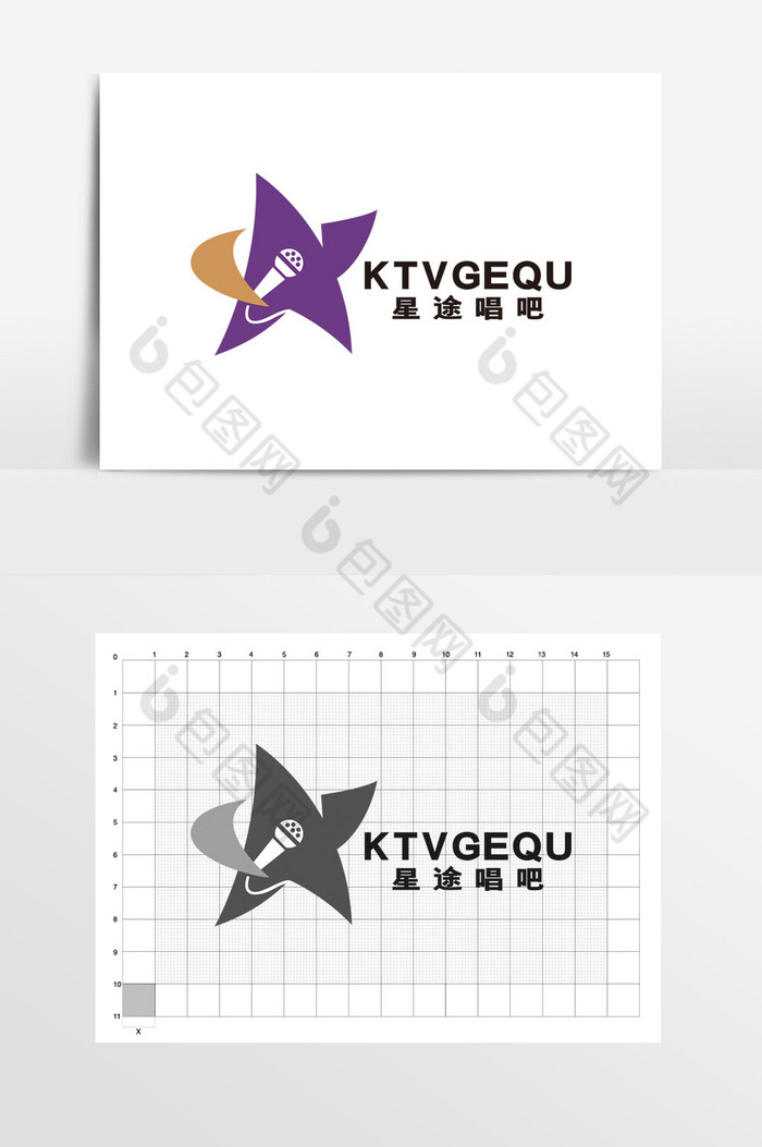 唱吧夜店酒吧KTV唱歌LOGO标志VI歌图片图片