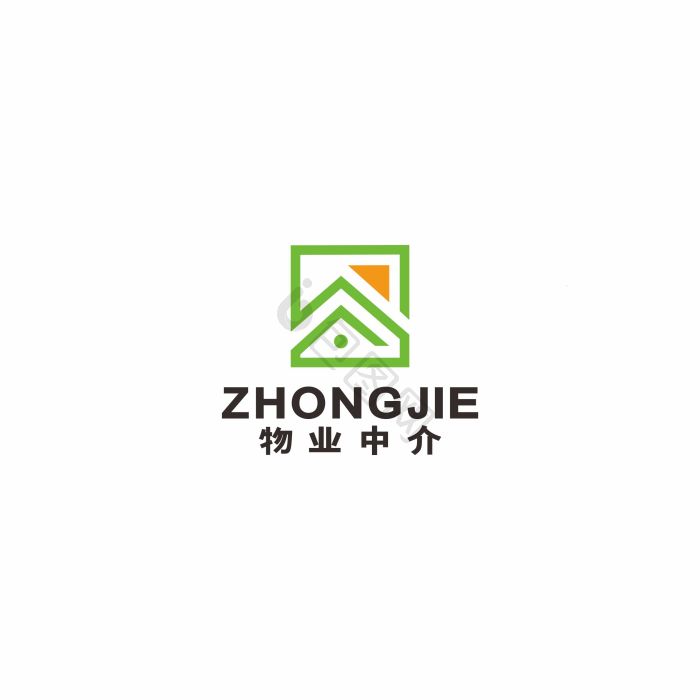 物业中介房屋买卖二手房logo标志vi模板-包图网