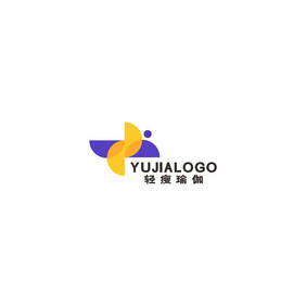 瑜伽瘦身塑形健身LOGO标志VI