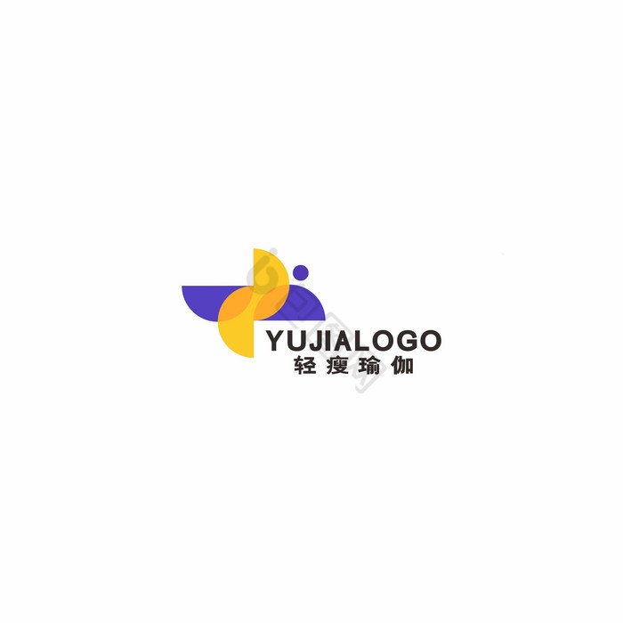 瑜伽瘦身塑形健身LOGO标志VI图片