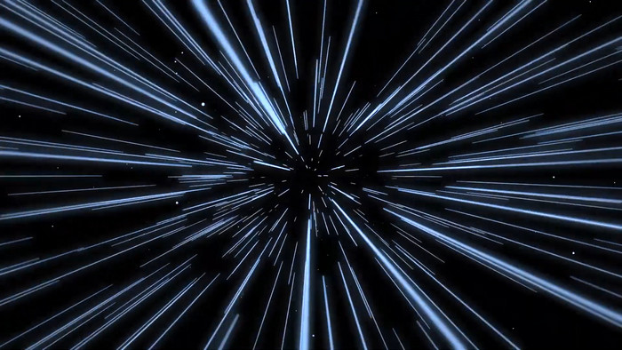 蓝色粒子时空放射穿越舞台视频