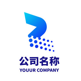 z字母logo蓝色简约logo