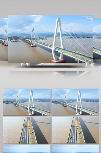 大气航拍台州乐清湾跨海大桥图片