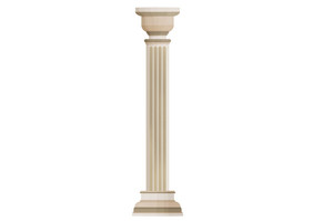 立体石膏罗马柱圆柱体元素