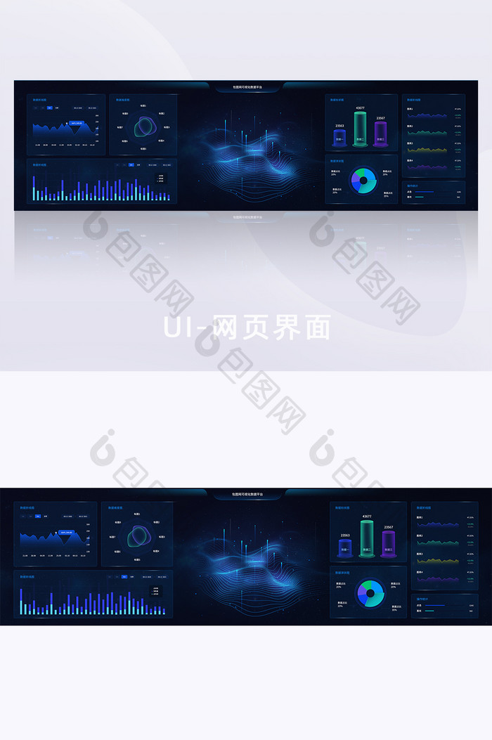 超级大屏可视化数据网页界面