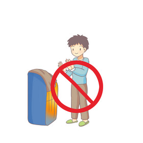 用电安全禁止电暖气烤衣服