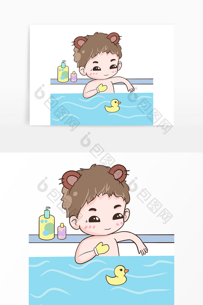 澡堂洗澡搓澡的男孩图片图片
