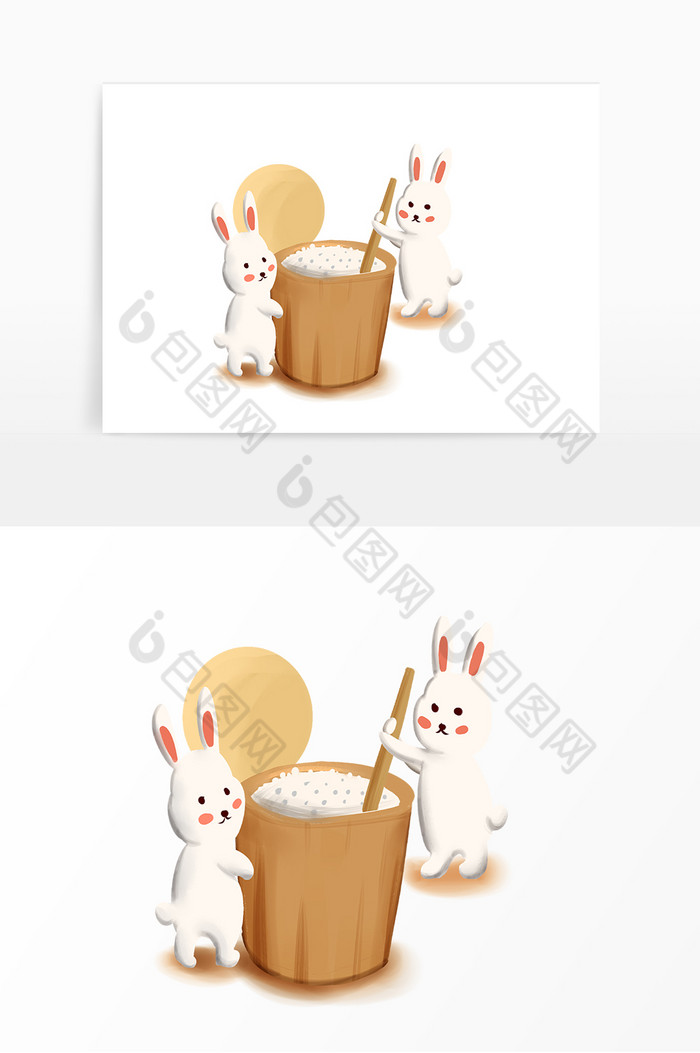 中秋节小兔子表情包图片图片