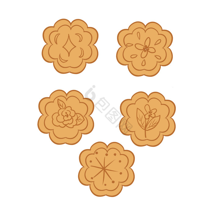 中秋节月饼模具图片