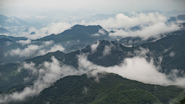 自然风景高山云雾延时摄影