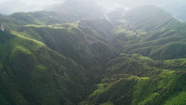 风光高山峡谷山林航拍