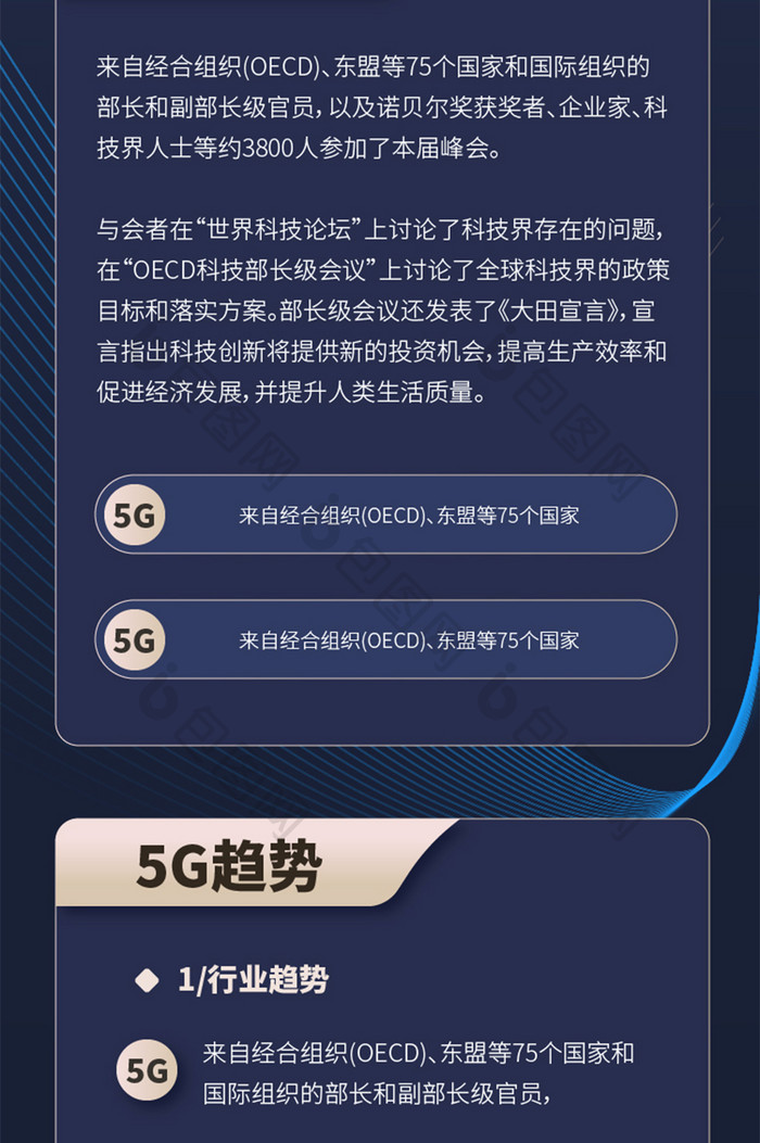 蓝色5g科技互联网大会详情长图