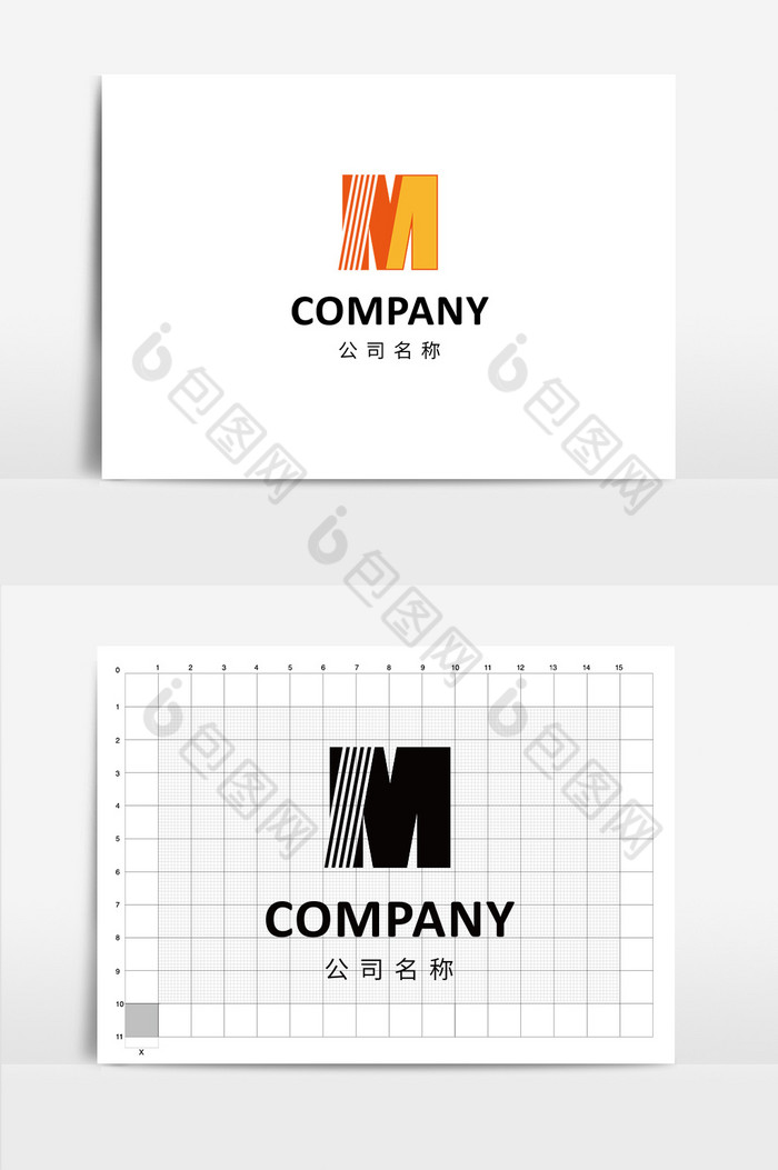 几何字母M型logo图片图片