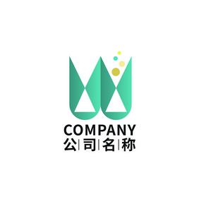 创意字母wlogo设计