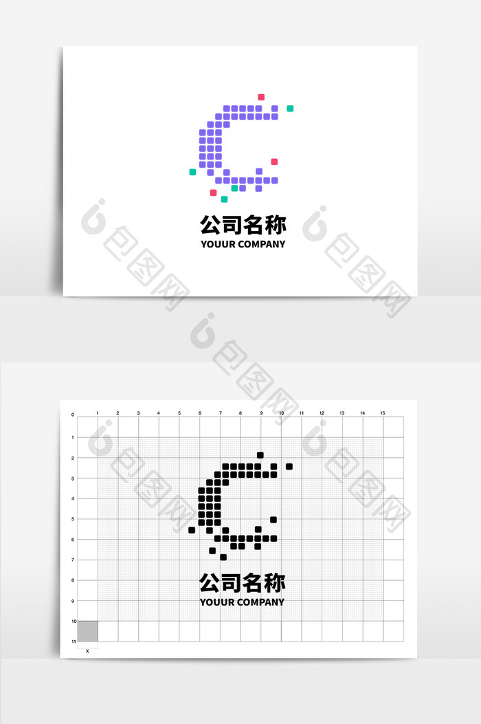 C字母形logo设计