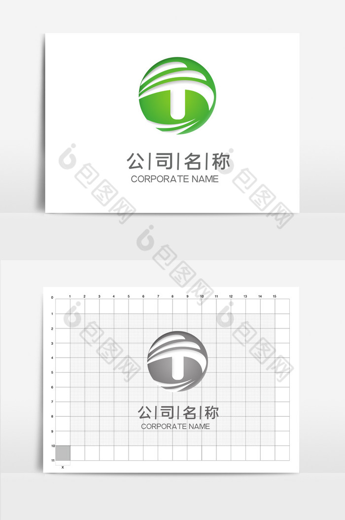 圆形字母T农业LOGO图片图片