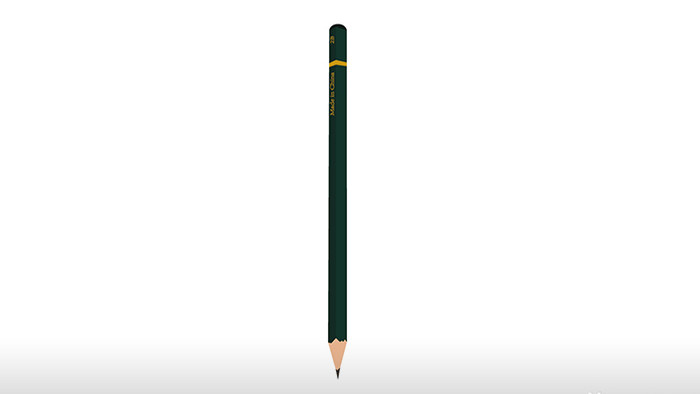 简单扁平画风办公用品类铅笔mg动画