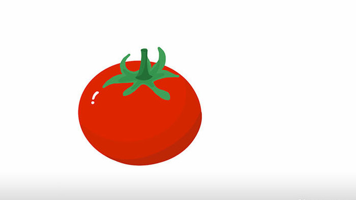 易用卡通类mg动画蔬菜食物类西红柿