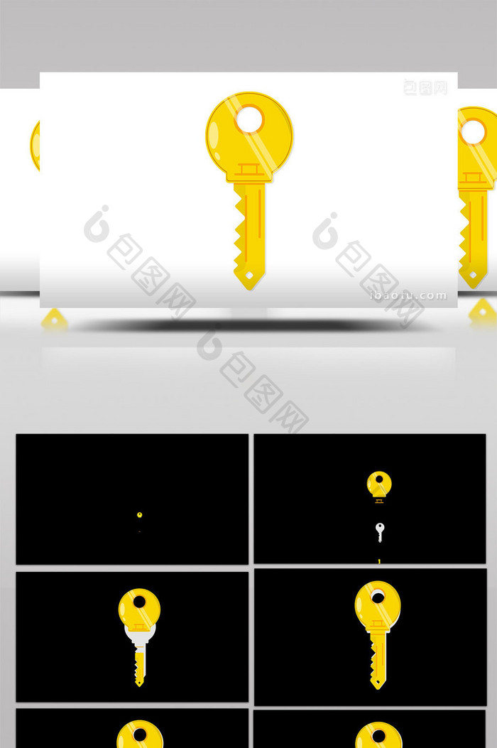 易用卡通类mg动画财经类金色钥匙