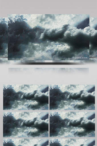 自然台风暴雨特殊天气乌云密布4K延时摄影图片