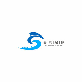 传媒广告公司龙自媒体LOGO标志VI