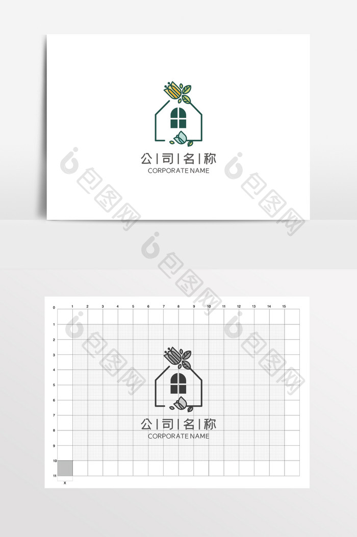 花店花房家纺家居艺术LOGO标志VI