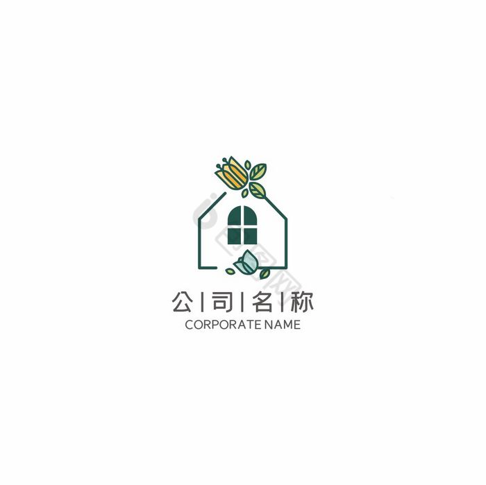 花店花房家纺家居艺术LOGO标志VI图片