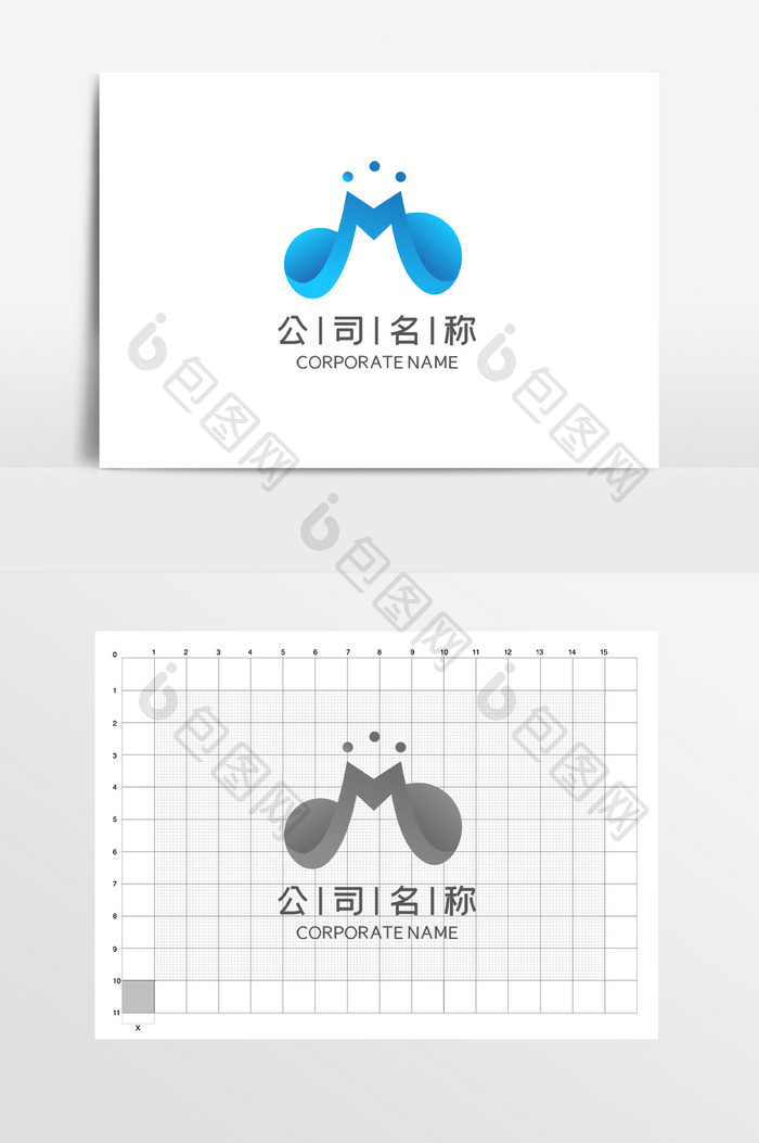 科技IT互联网电商M电子LOGO标志VI