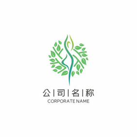 美容会馆瘦身护肤瑜伽LOGO标志VI