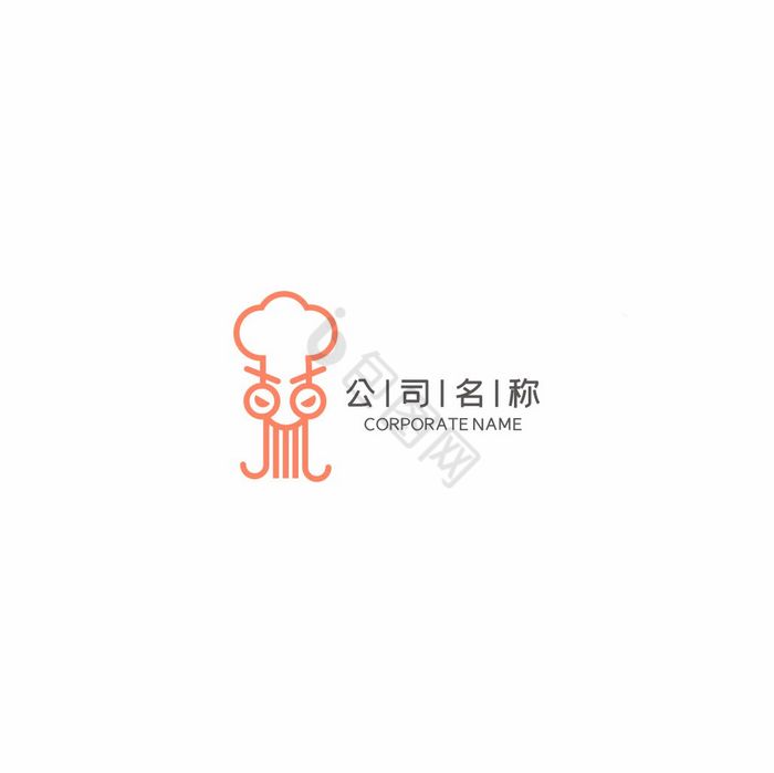 铁板烧鱿鱼串海鲜大排档LOGO标志VI图片