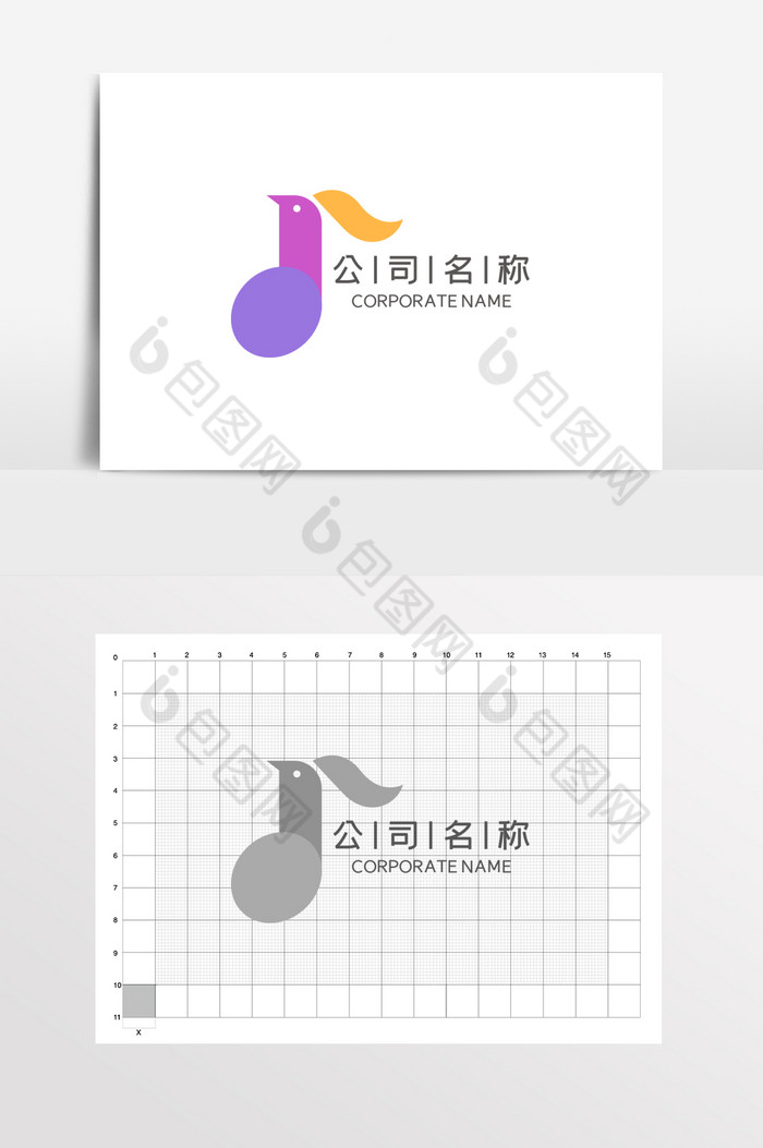 字母J音乐琴行教育LOGO标志VI图片图片