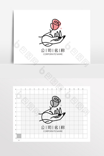 花店美甲艺术传媒手作LOGO标志VI图片