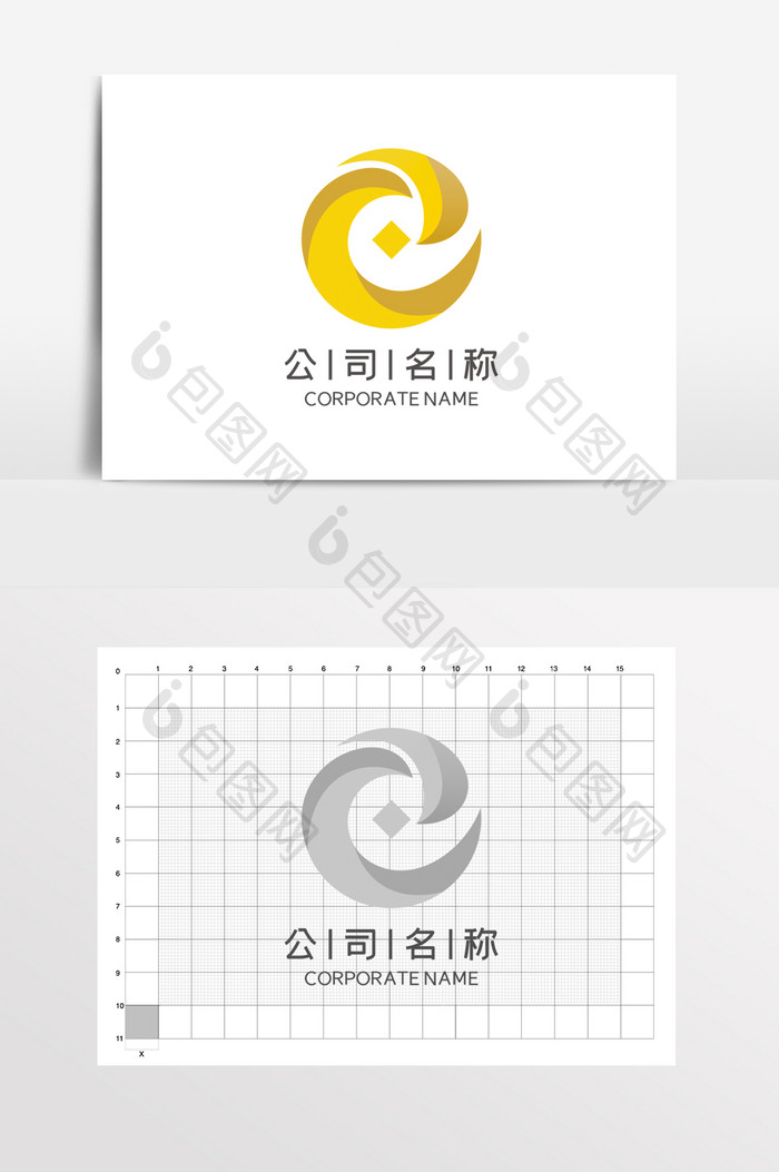 金融企业标志公司商务LOGO标志VI