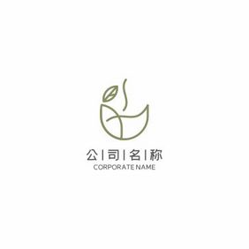 饮品店花店奶茶店清新LOGO标志VI