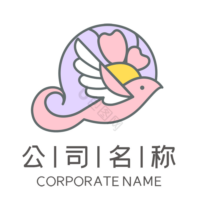 花店家纺LOGO标志VI婚庆婚礼图片