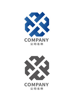 字母H形状纯字母h单字母logo