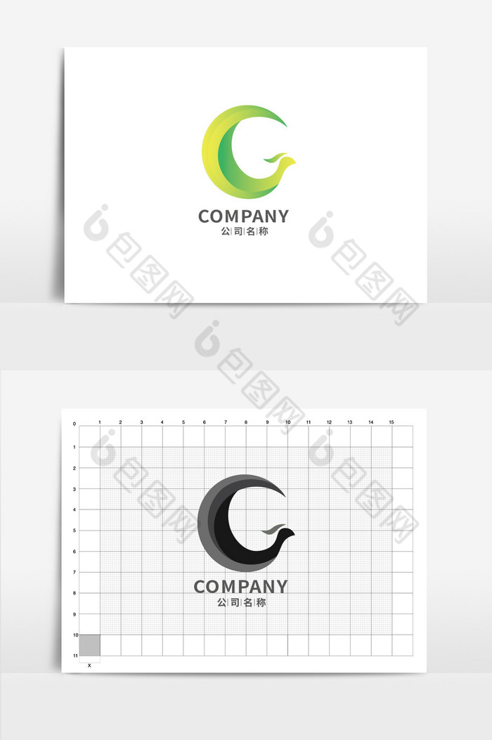 字母C形状纯字母c单字母logo图片图片