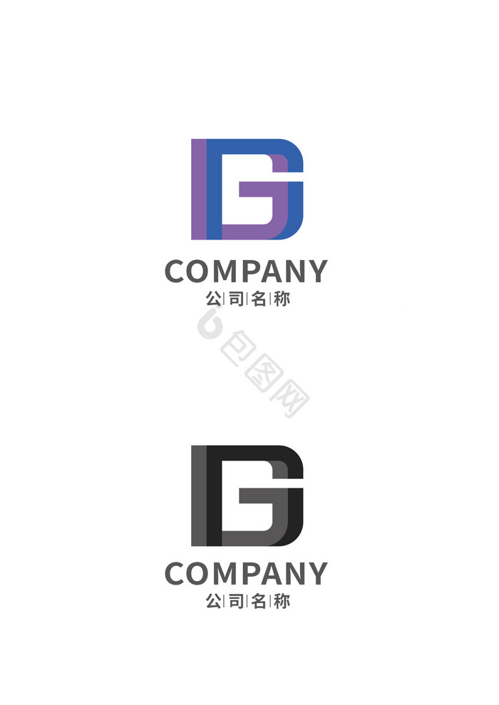 字母G形状纯字母g单字母logo图片