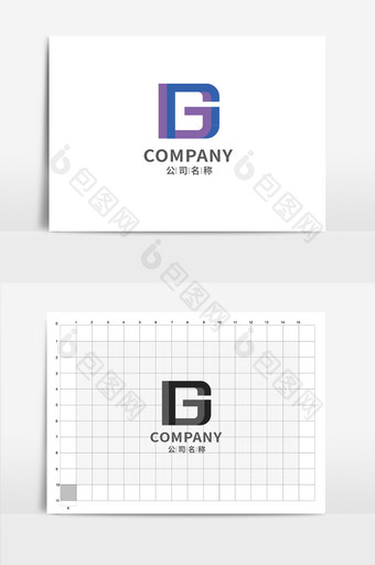 字母G形状纯字母g单字母logo图片