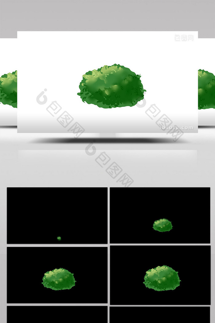 易用写实类mg动画植物类自然灌木丛